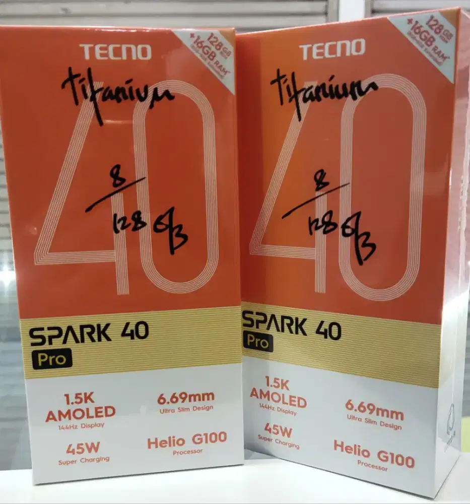 Tecno Spark 40 Pro 8GB+128GB BNIB Garansi Resmi Indonesia