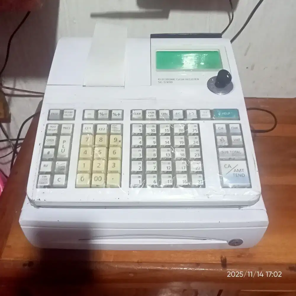 Mesin kasir Casio S300 siap pakai