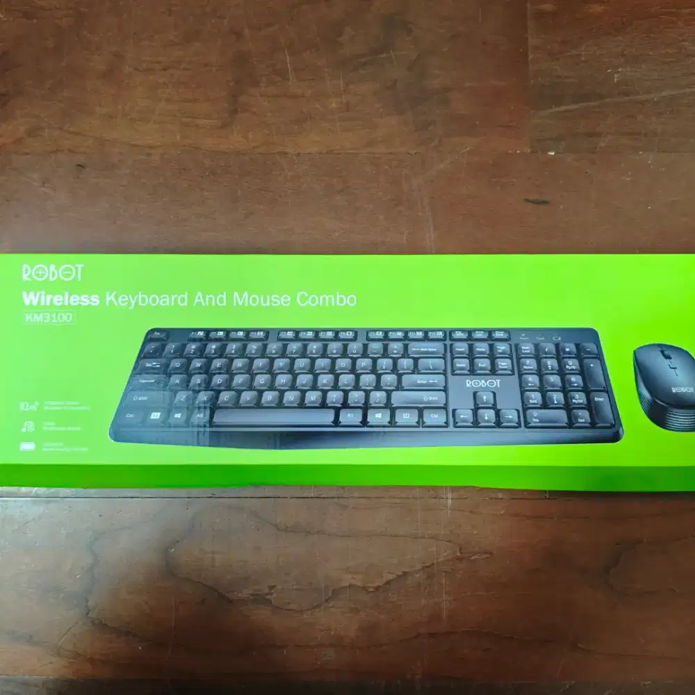 Wireless Keyboard and Mouse Combo Robot KM3100