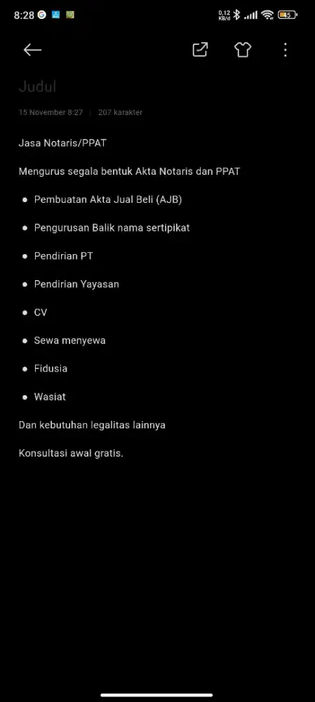 Jasa Notaris dan PPAT