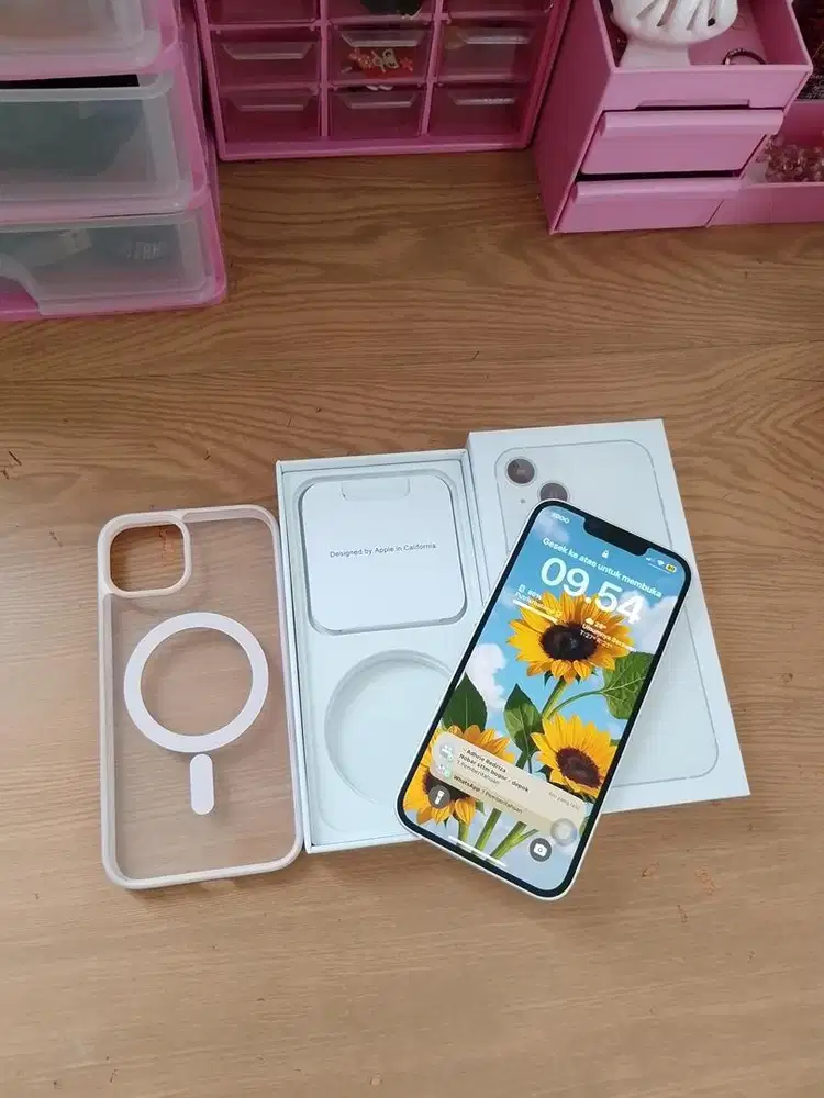 Iphone 13 White 128gb Lengkap