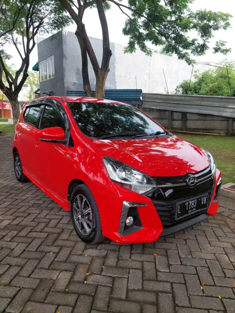 Daihatsu Ayla R matic 1.200cc merah tahun 2021