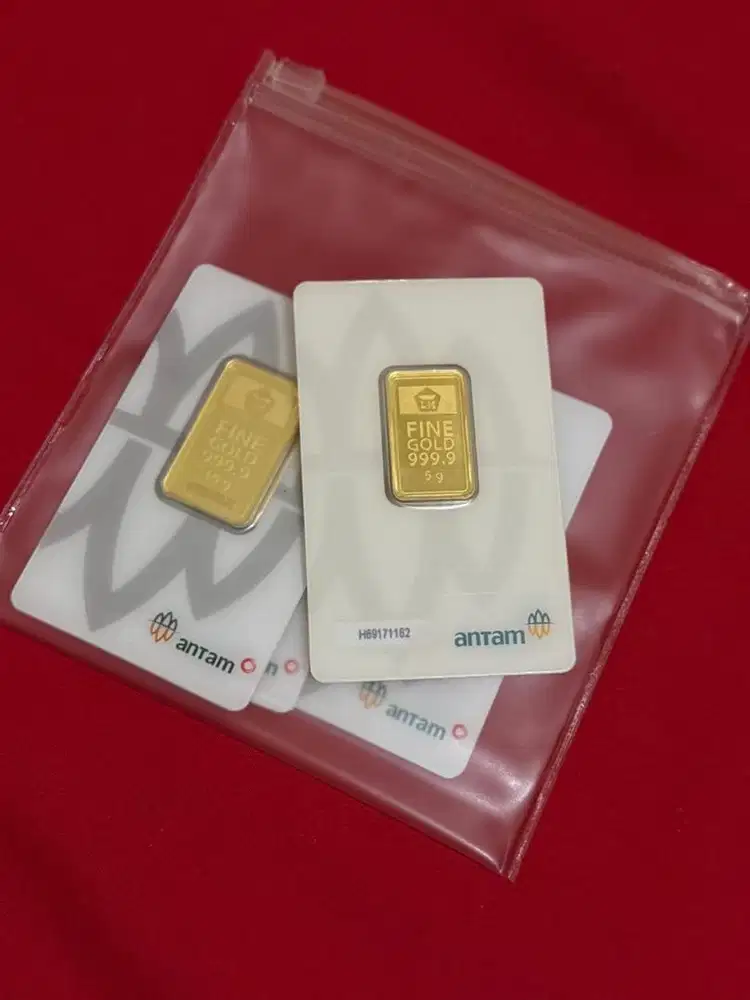 Antam 5 Gram mulus 13.5 nett ya