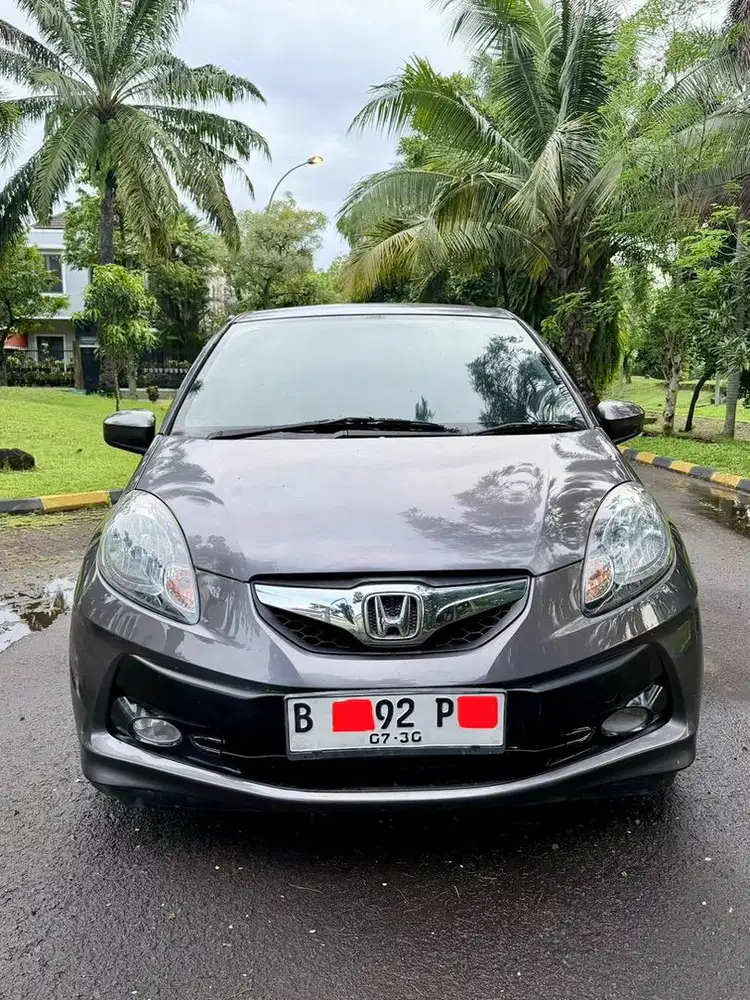 (Low km 70rb) Brio E CVT Matic 2015 Abu Abu