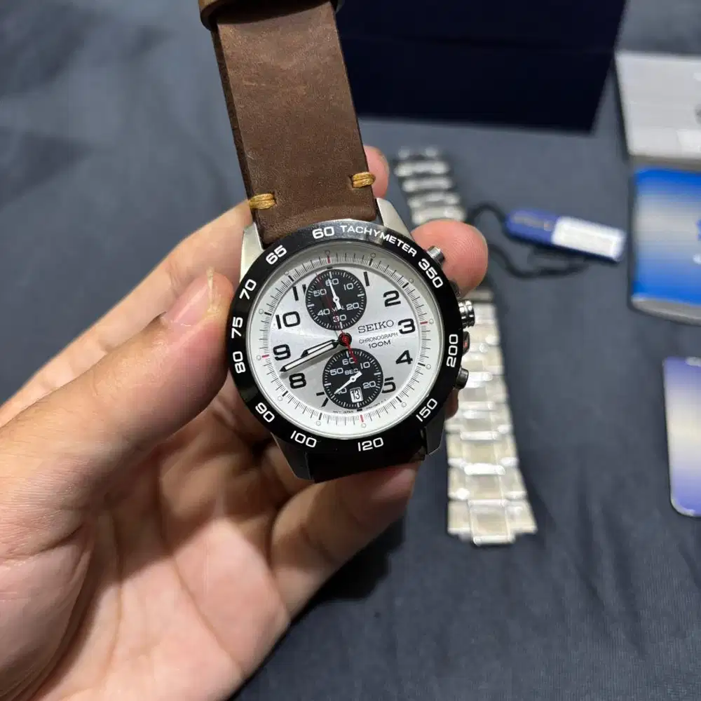 Seiko SNN195P1 Panda Tachymeter