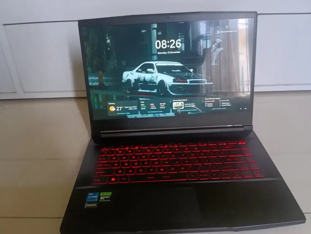 Jual laptop MSI gf63 thin 11uc 8,5jt nett