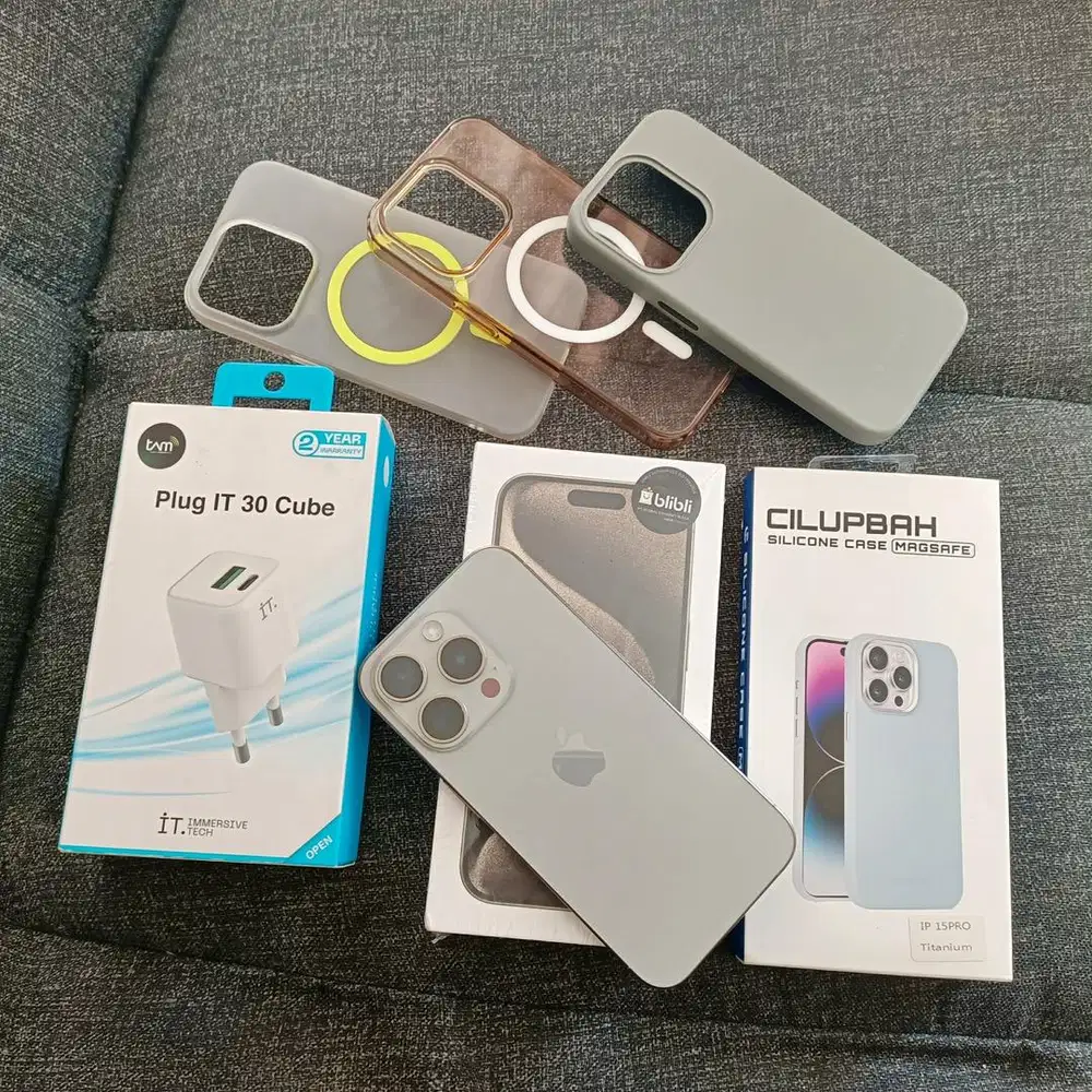 IPhone 15 PRO 128 Natural Titanium Resmi