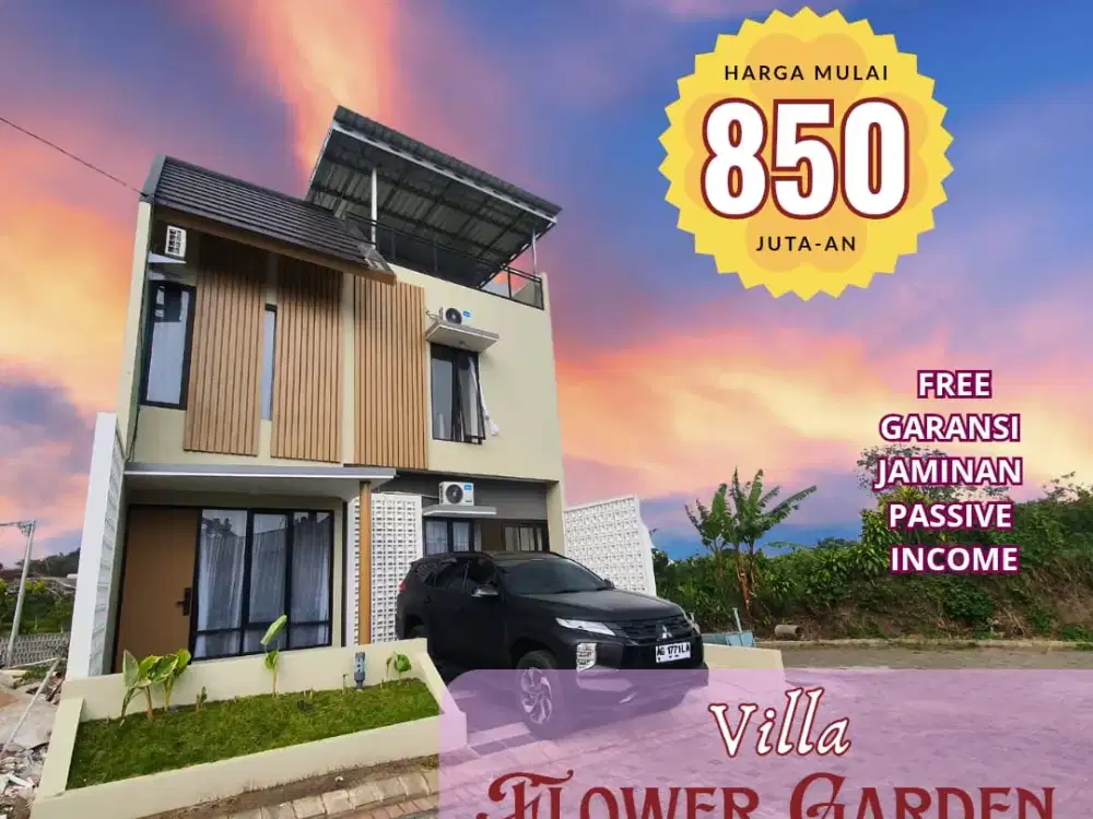 Villa Mewah di Batu Dekat Wisata, Lingkungan Asri & Akses Mudah