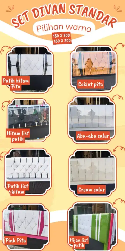 Dipan ukuran 160x200 180x200