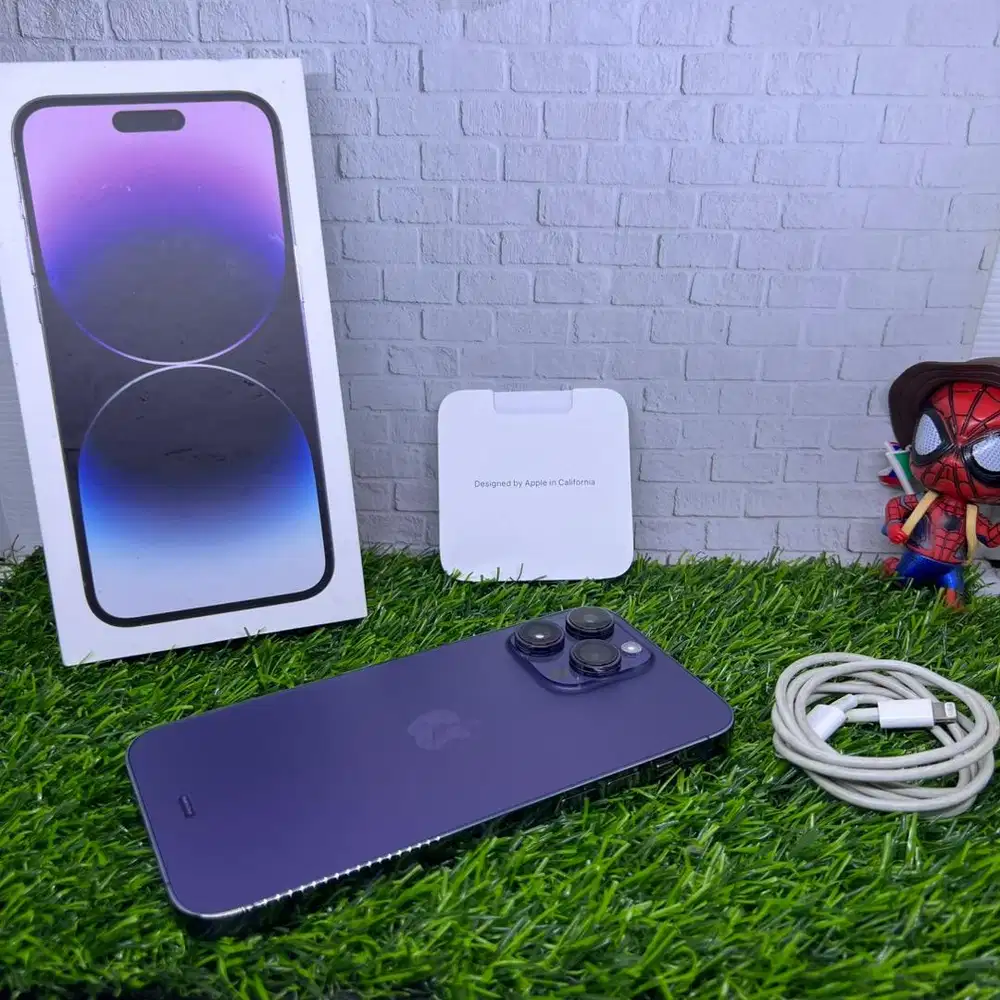 Iphone 14 promax ibox 256gb fullset original bh 84 mulus no minus