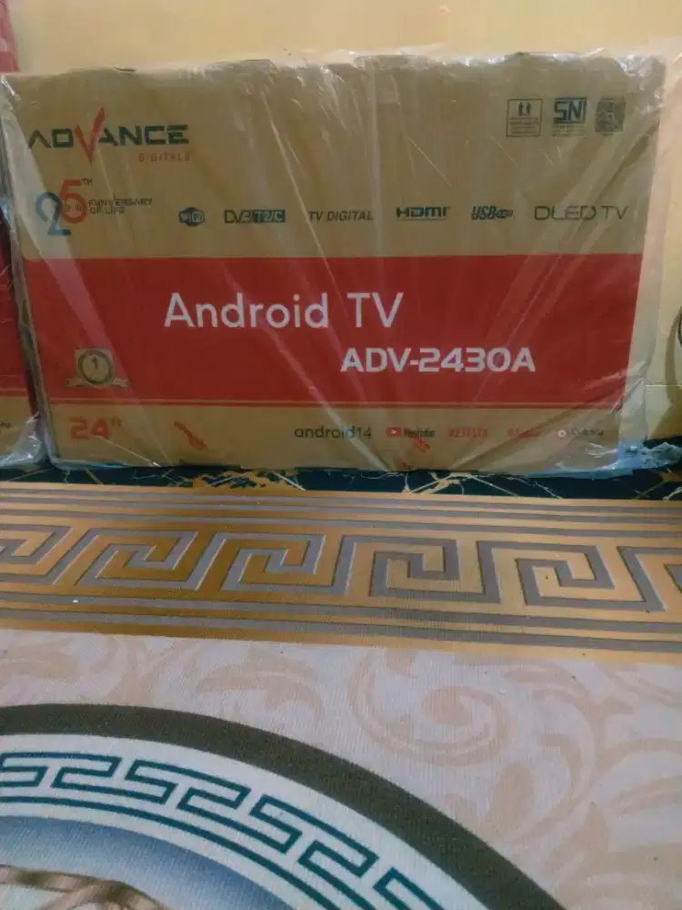 Jual cepat tv Android 24 inch baru dan segel