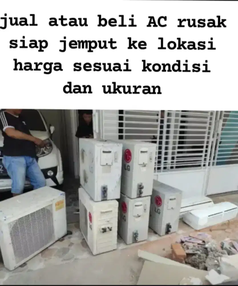 Tampung AC bekas