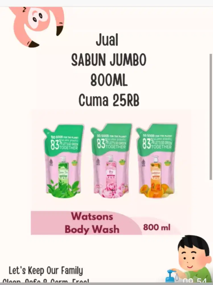 Jual sabun mandi cair 800ml