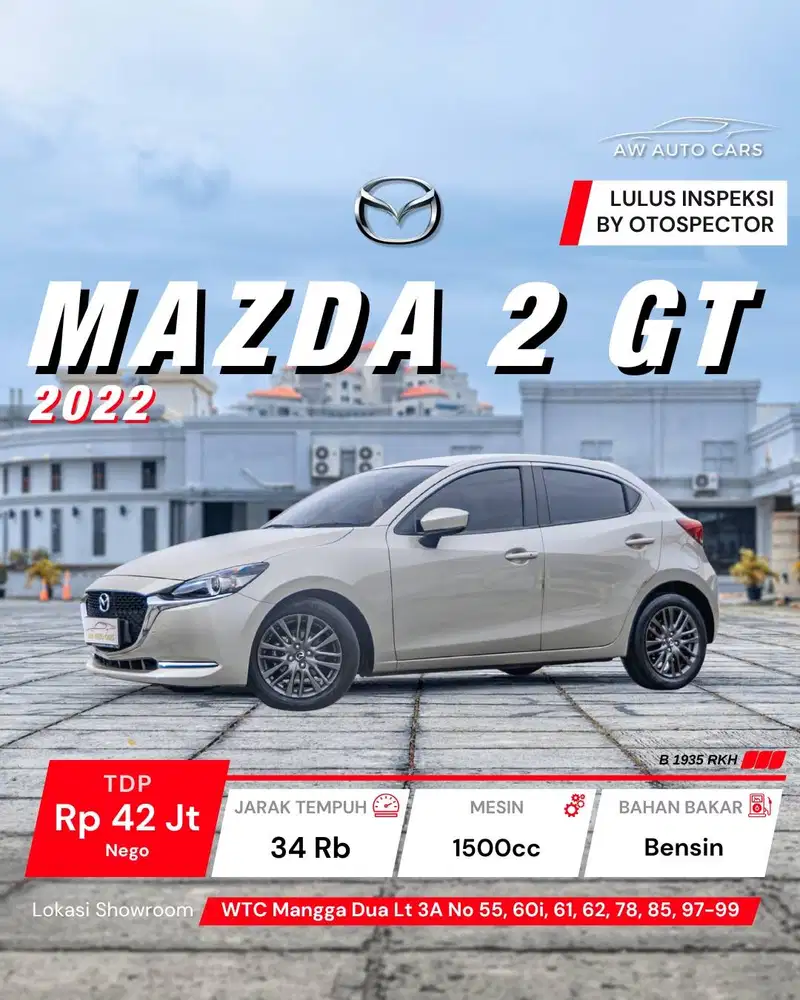 [PLATINUM] Mazda 2 GT 2022 Low KM mdl 2023 Skyactiv