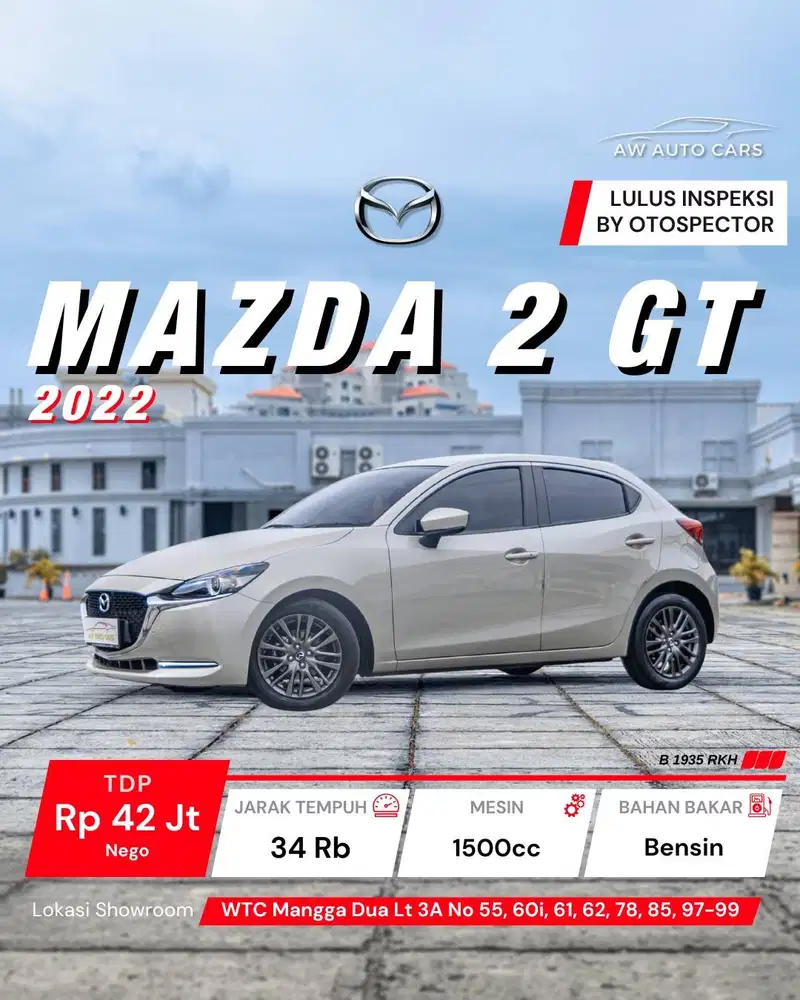 [PLATINUM] Mazda 2 GT 2022 Low KM mdl 2023 Skyactiv