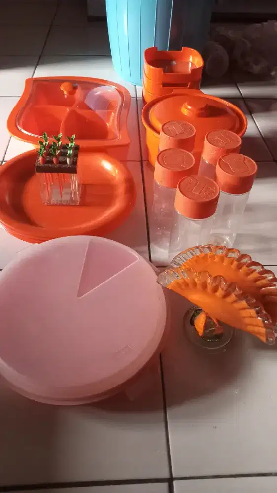 SET MELAMIN ONYX WARNA OREN ORANYE ORANGE