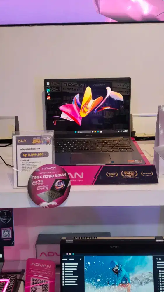 Laptop Advan Workplus Air lagi promo cashback di KLA Komputer Mataram