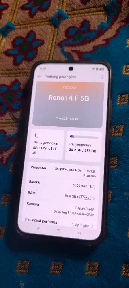 Oppo reno 14f 8/256