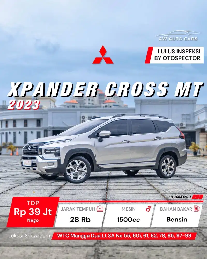 [LOW KM] XPander Cross MT NIK 2023 Manual M/T Mitsubishi Premium
