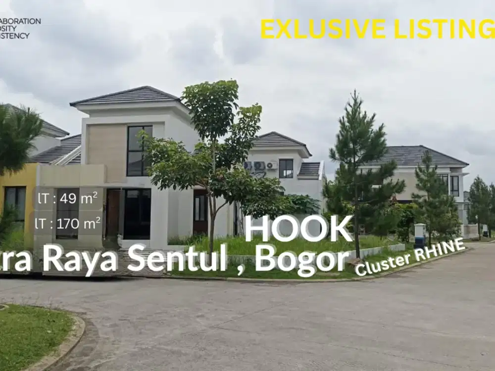 RUMAH HOOK 1 LANTAI CITRA RAYA SENTUL | LT 170M2 | HARGA NEGO