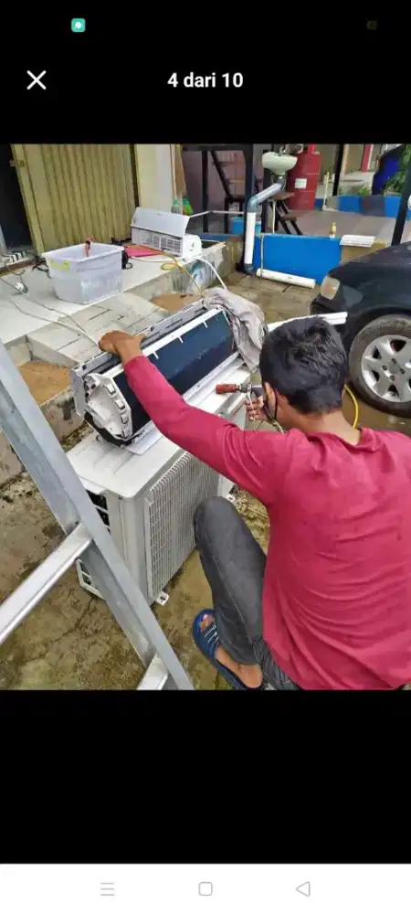 Jasa servis AC kulkas mesin cuci kompa air dll bergaransi