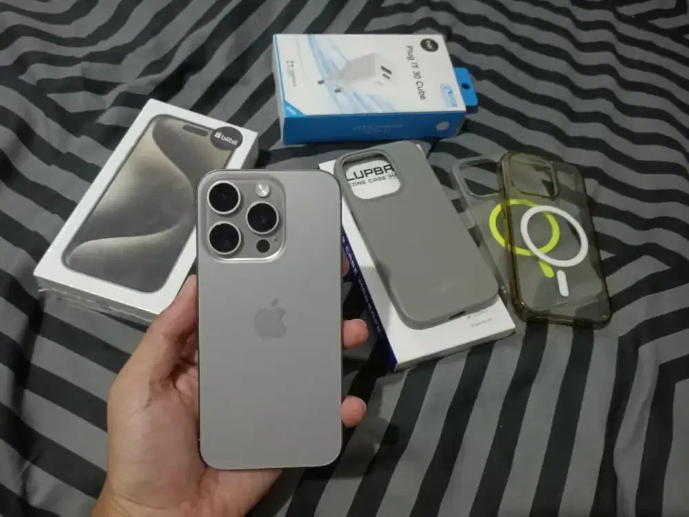 IPhone 15 PRO 128 Natural Titanium Resmi
