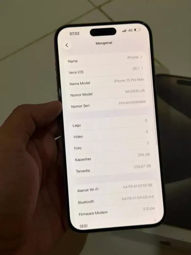 iPhone 15 PROMAX 256 Gb inter