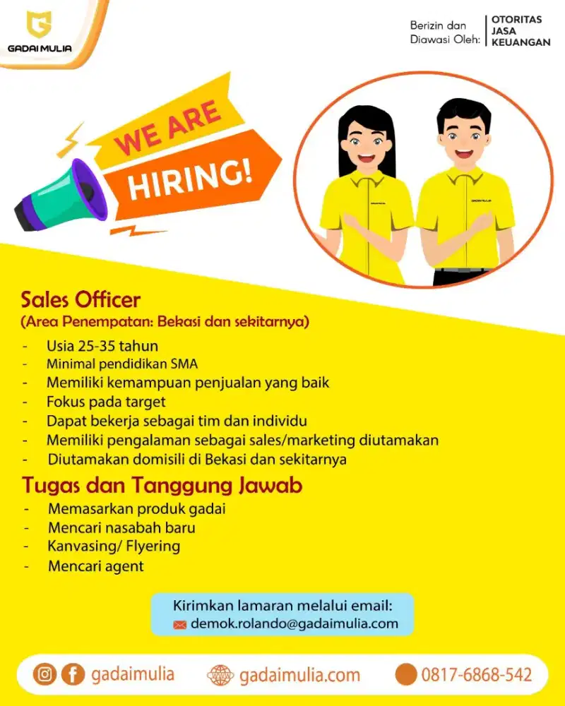 Sales Officer Gadai