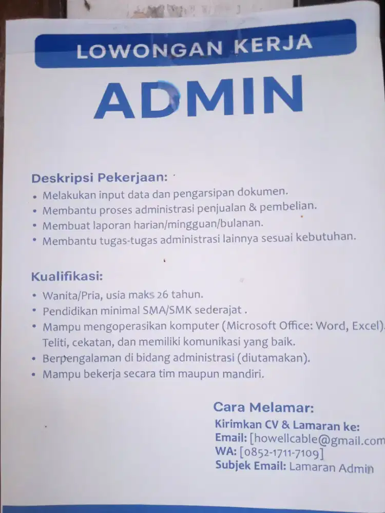 silahkan bagi yang membutuhkan khusus ceweek