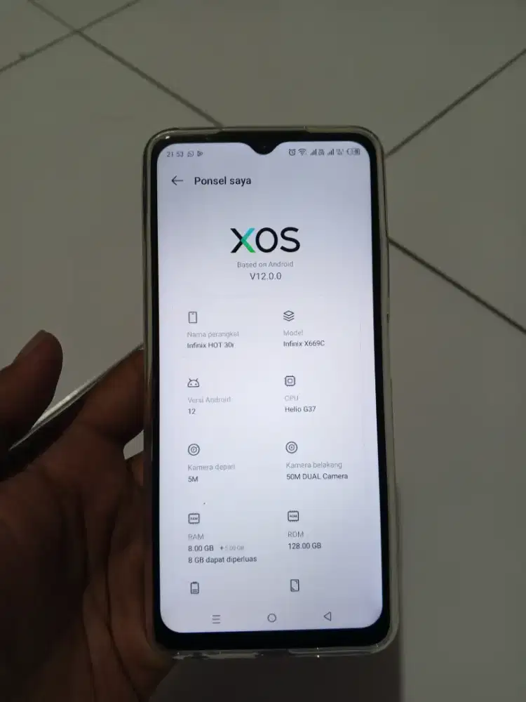 Infinix HOT 30i Ram 8+8/128 GB