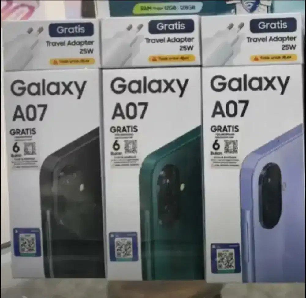 Samsung Galaxy A07 4/64 - 4/128 - 6/128 - 8/256 BNIB Grs Resmi SEIN