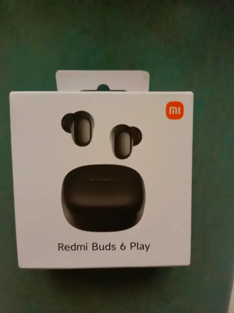 Tws redmi buds 6 play,hitam,100%