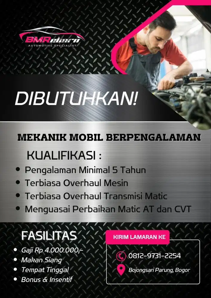 Mekanik Mobil Berpengalaman