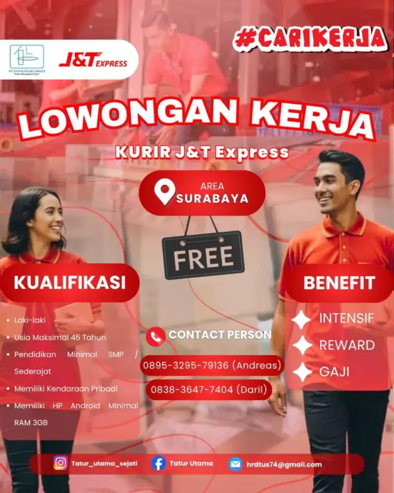 Lowongan Kerja Kurir J&T Express