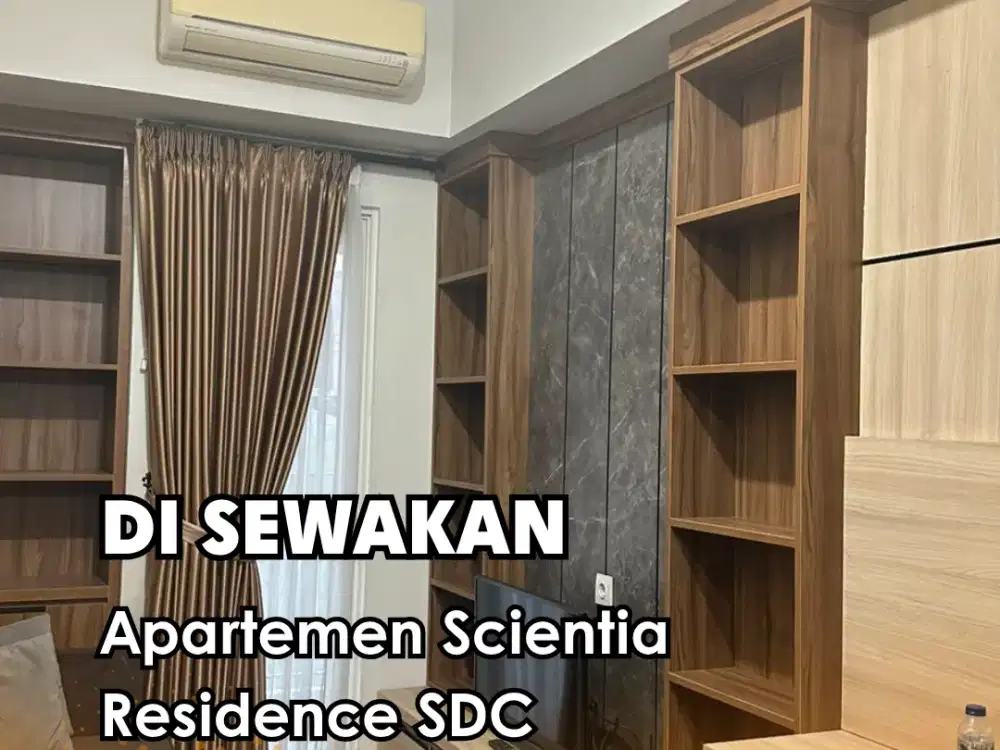 FOR RENT !!! Apartemen Scientia residence full furnish