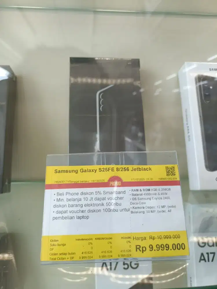 Kredit Kredivo Samsung Galaxy S25Fe 256gb bunga 0 Tanpa Dp