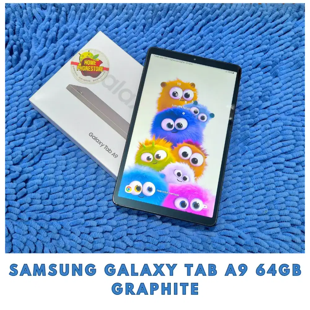 Samsung Tab A9 Berkartu 64Gb Graphite Bening