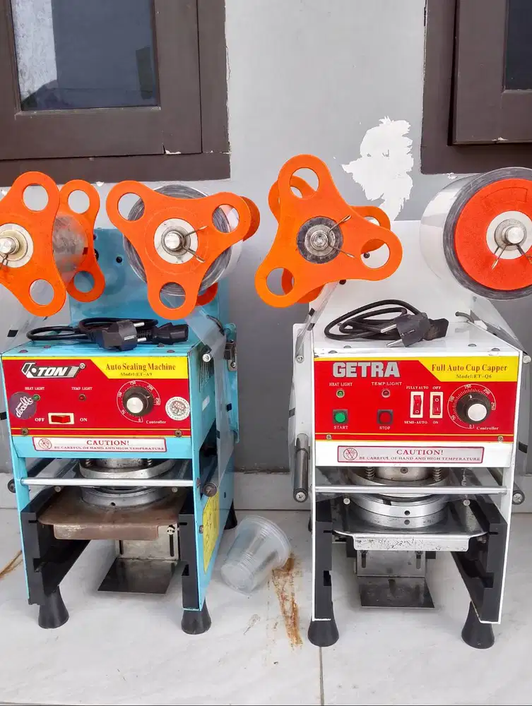 Cup sealer semi otomatis dan full otomatis