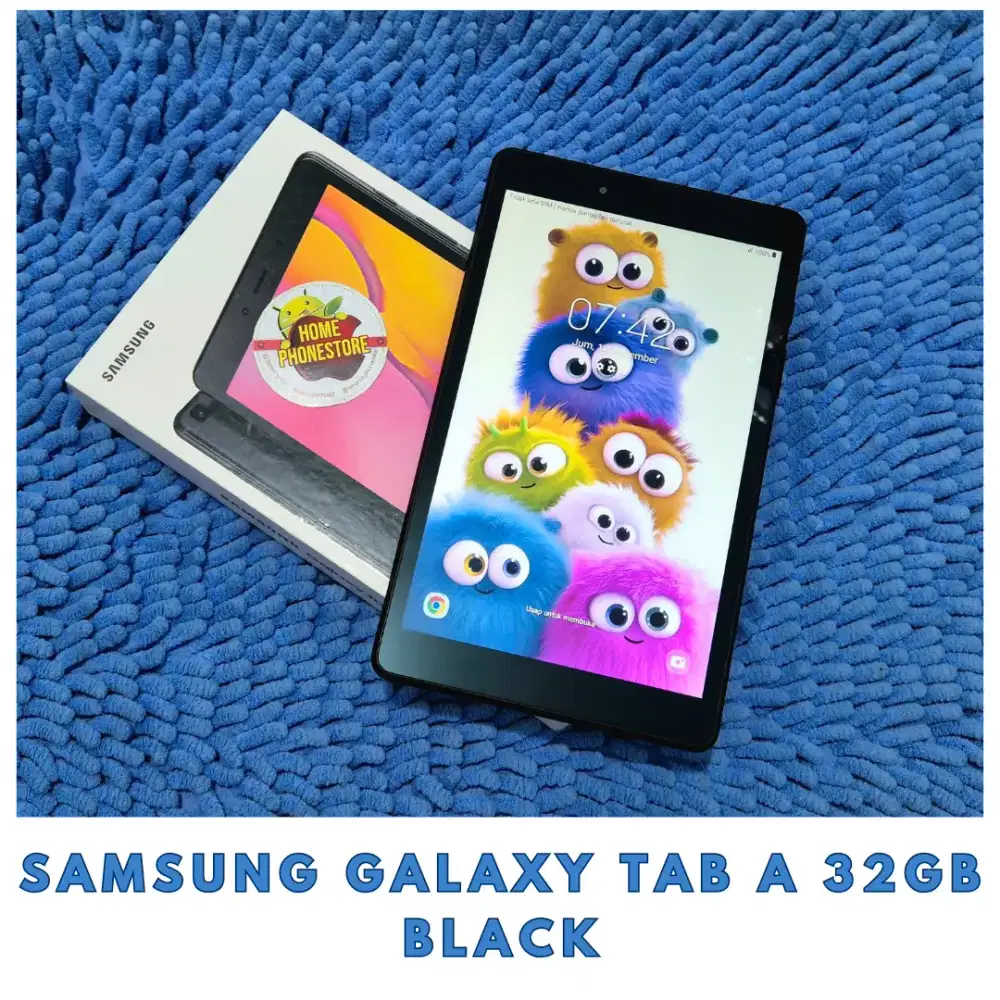Galaxy Tab A Bekartu 32Gb Black Lengkap