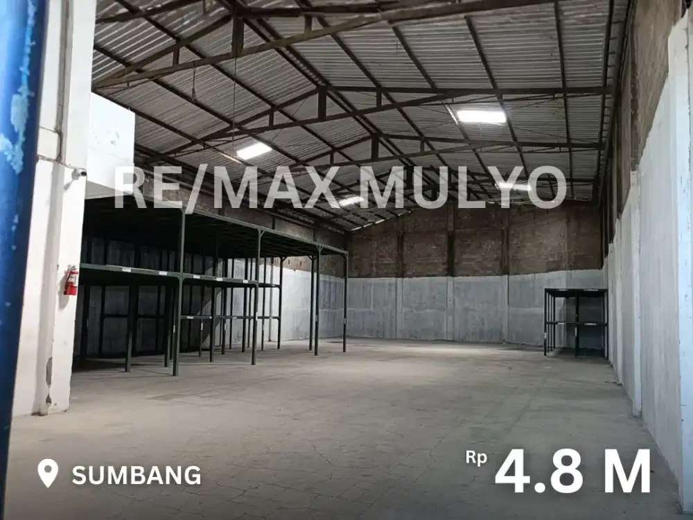 Dijual Gudang dan Kantor Luas Lokasi Strategis Dekat Pusat Perbelanjaan