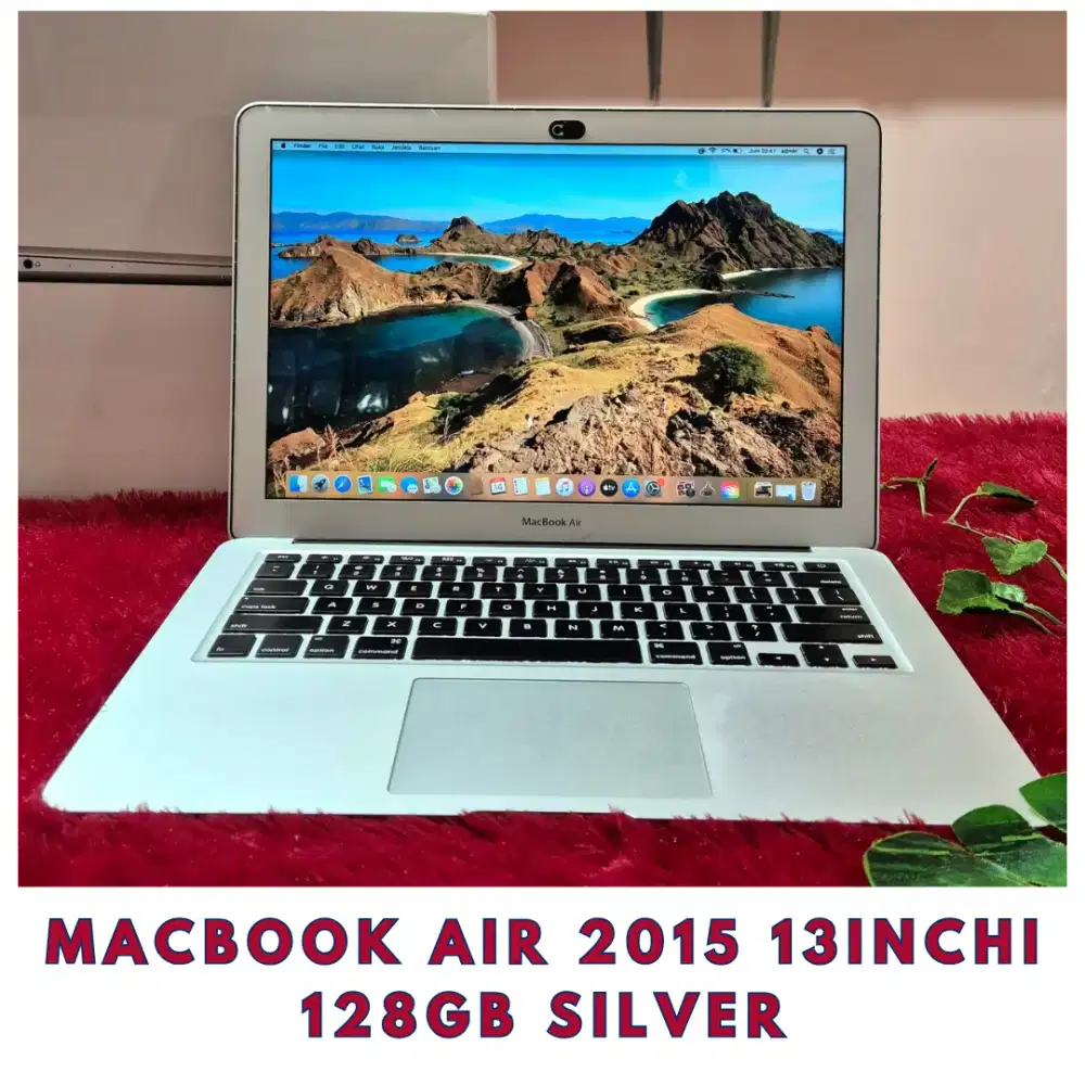 Macbook Air 2015 i7 128Gb Silver Lengkap