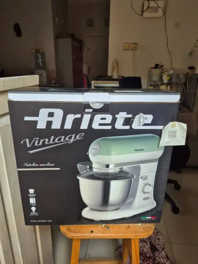 Standing mixer Merk Ariete Vintage 5,5L & 7 Speed+pulse..