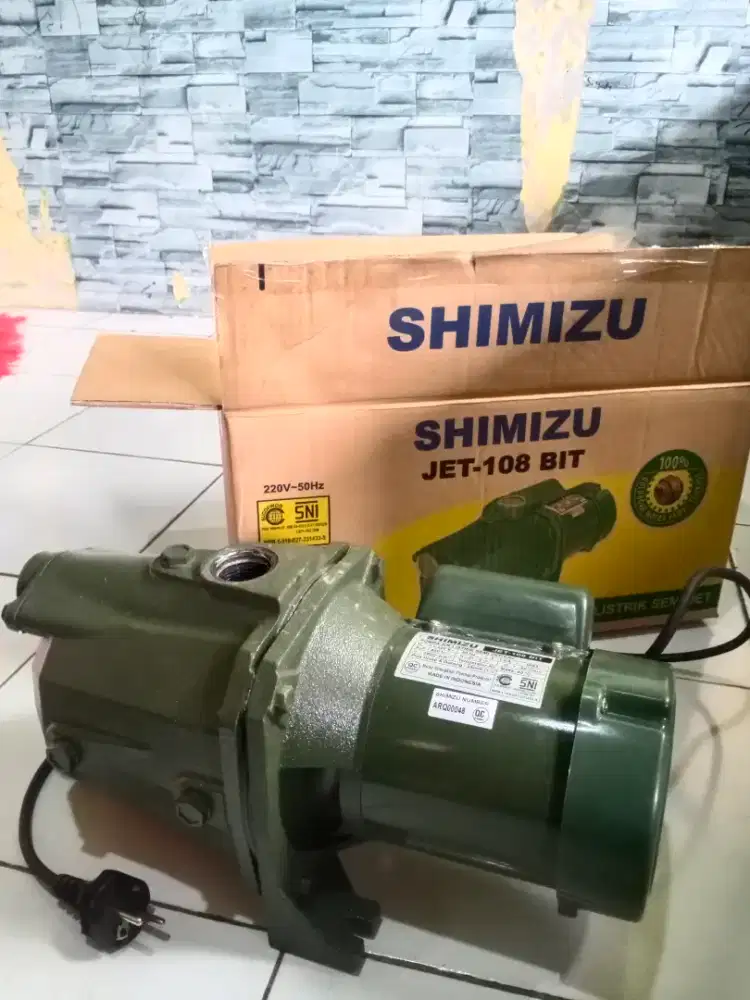 DIJUAL CEPAT JUAL MESIN POMPA AIR semi jet pump merk shimitzu 108 bit