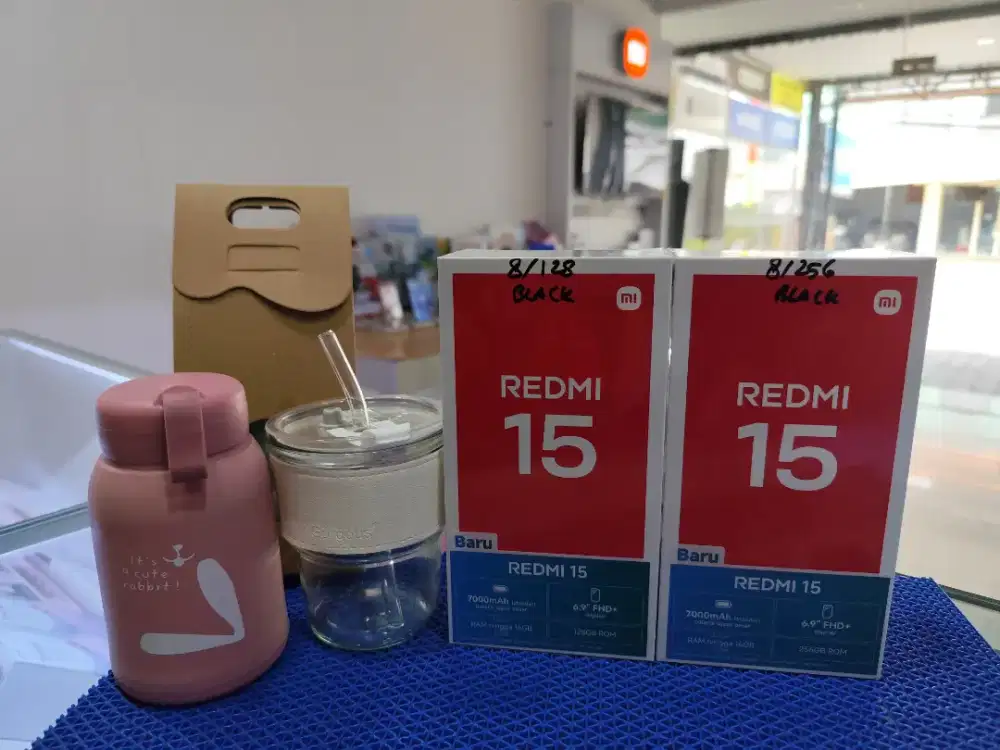 Redmi 15 New,Harga Murah & Resmi,FREE TUMBLER,Garansi 15 Bulan,BisaCOD