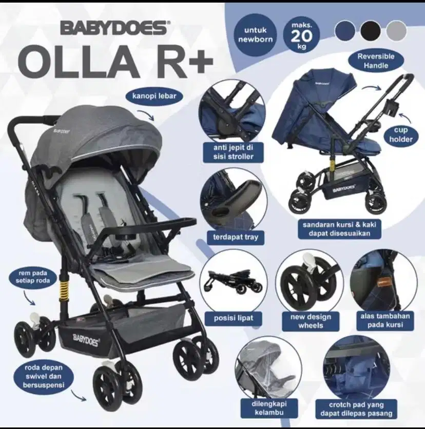 Stroller Babydoes Olla R+