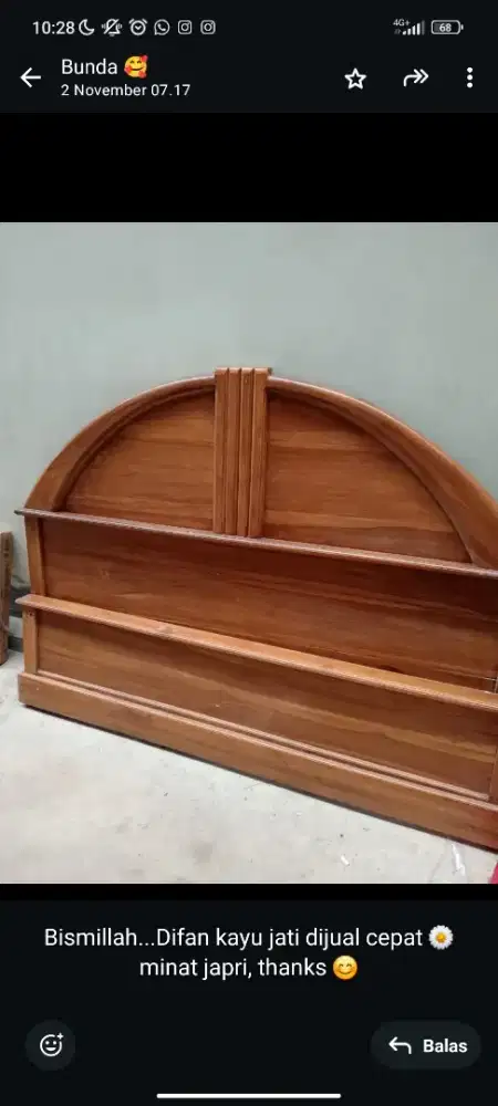 For sale Dipan kayu jati