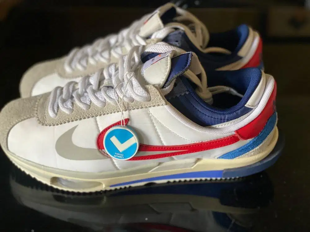 Nike Cortez Sacai 4.0 University Red Blue 100% Original Brand New