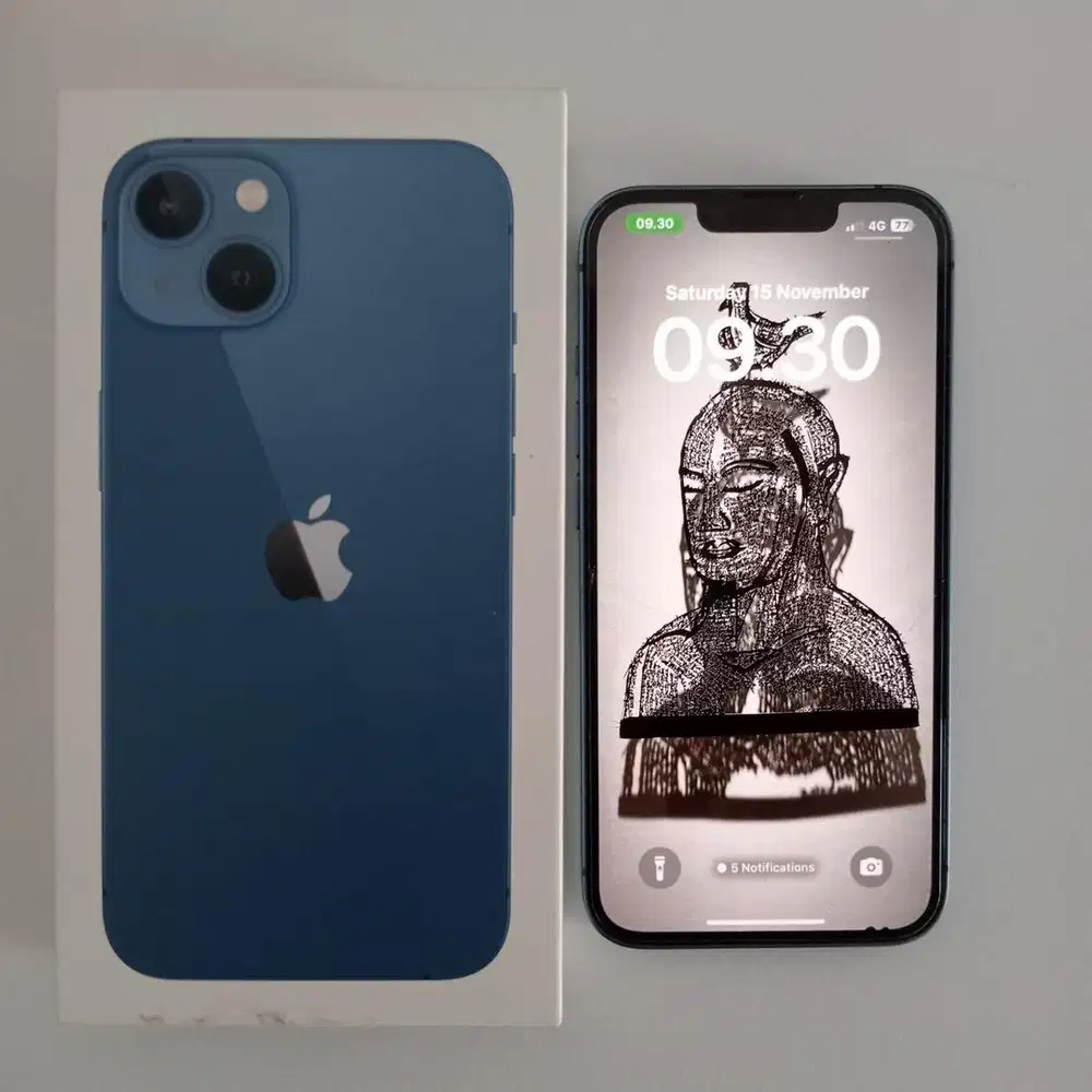 Iphone 13 128GB Blue Biru Ex Garansi Resmi ibox