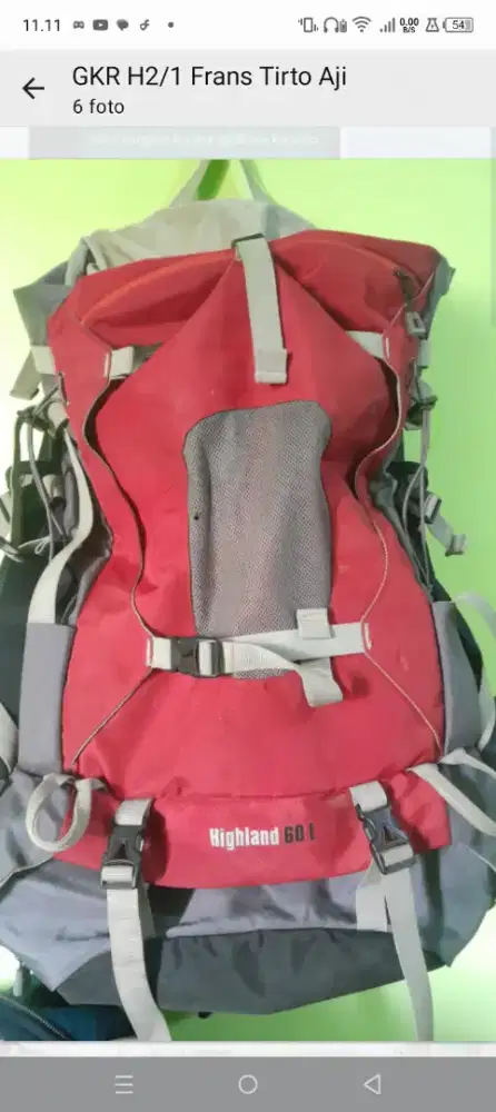 Jual keril Highland tandem 60 lt