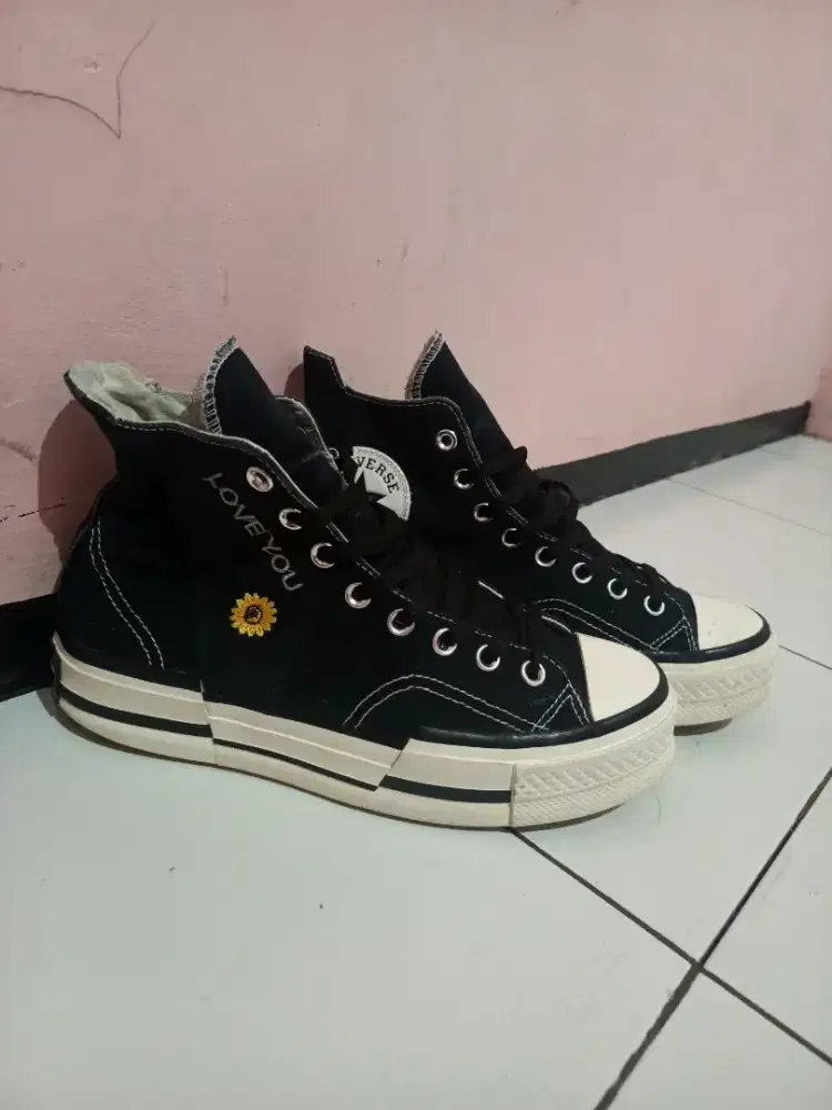 Converse ctas 70 hi plus black white